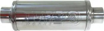 Sustë shkarkimi TurboWorks RS, qendrore 76mm, inox 409SS 450mm, argjendtë