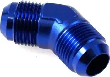 Lidhës vaji TurboWorks D Connector 45 AN8, alumini, për zorrë gome dhe najloni