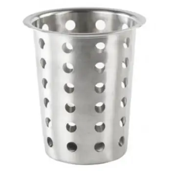 Mbajtëse enësh kuzhine Vanora, çelik inox, 11.5cm diametër, 14cm lartësi, argjend