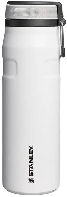 Shishe termike Stanley IceFlow Twist Flip 0.71L, inox, e bardhë
