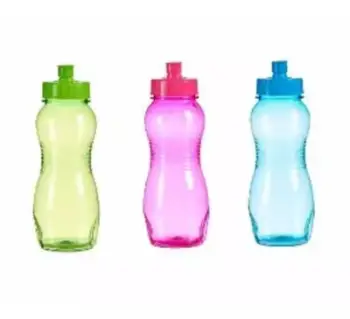 Shishe uji sportive, 550ml, plastike, ngjyra të ndryshme