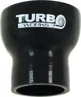 Reduktues i drejtë silikoni TurboWorks G, 67mm në 80mm, i zi