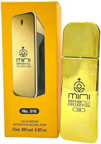 Parfum Mini Brand Collection No. 316 Eau de Parfum, 25ml, uniseks, ngjyrë e artë
