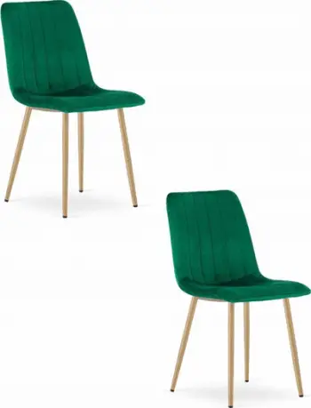 Set karrigesh OSKAR LAVA, 2 cope, velur, jeshile e errët