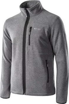 Bluzë fleece Hi-Tec Porto për meshkuj, M, e hirtë