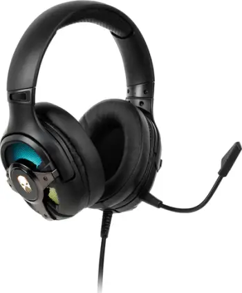 Kufje gaming Kruger&amp;Matz Warrior GH-100 Pro KM0660, me mikrofon, LED, të zeza
