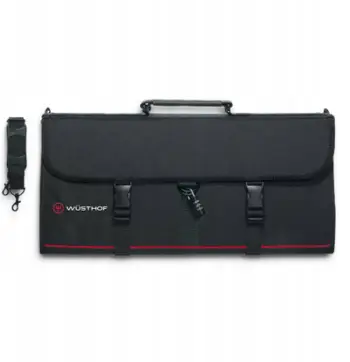 Çantë për thika Wusthof Cook's Case 18 Slot, 18 vende, me bravë sigurie, e zezë