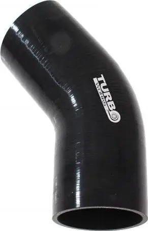 Lidhës silikoni TurboWorks Elbow 45°, 84mm, i zi