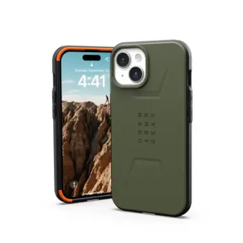 Mbulesë telefoni UAG Civilian për iPhone 15 6.1", magnet MagSafe, ngjyrë Olive Drab