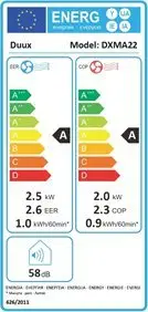 Kondicioner portativ Duux North Smart DXMA22, 9000 BTU, klasë energjie A, gri e çelët