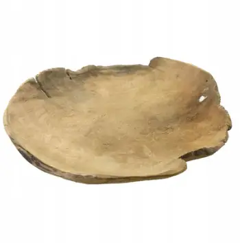 Enë dekorative druri Teca, 40cm, natyrale
