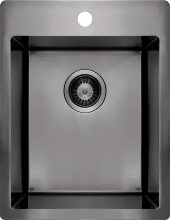 Lavaman kuzhine Deante ZPO D10E, një kazan, çelik inox, titani