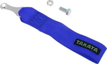 Rrip tërheqës për makinë Takata Tow Strap, tekstil rezistent, për makina sportive, blu