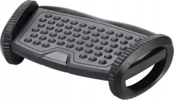 Mbajtëse lëkundëse për këmbë Q-Connect, 2 nivele, platformë ergonomike, e zezë