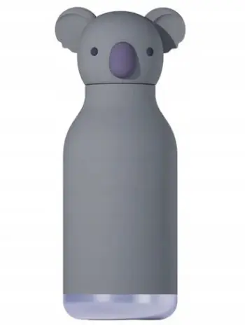 Shishe termo për fëmijë Koala, me pipëz, 460 ml, gri