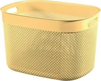 Shportë organizuese Curver Filo Container Basket, 30L, material eko, e verdhë