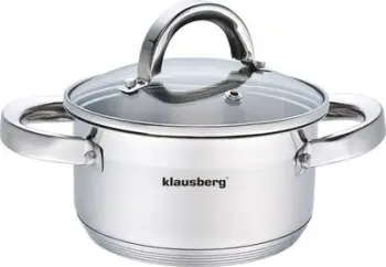Tenxhere Klausberg KB-7120, 0.5L, 12cm, çelik inox, argjendtë