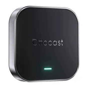 Adapter makine Ottocast OttoAibox E2, Android 13, CarPlay dhe Android Auto wireless, i zi