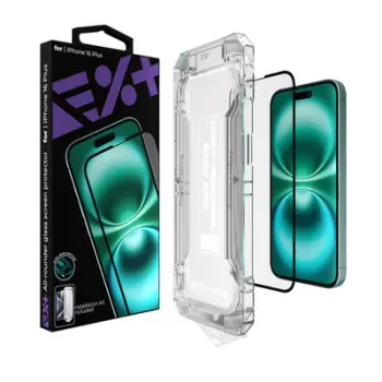 Mbrojtëse ekrani NEXT ONE All rounder, xham i temperuar, për iPhone 16 Plus, transparente