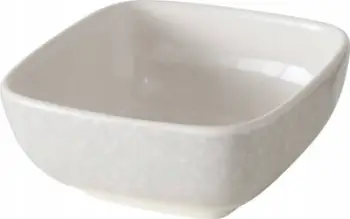 Enë dekorative qeramike Boltze, katrore 9x9cm, e bardhë