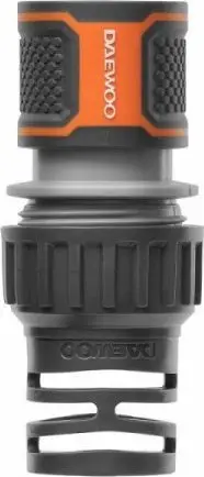 Lidhës shpejtë për zorrë uji Daewoo, 3/4", plastikë, portokalli