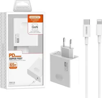 Karikues rrjeti USAMS CC229, 30W GaN, USB C USB A, rozë