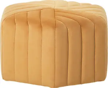 Tabure Beliani MURIETTA Velvet, 53x29 cm, kadife, mustard i verdhë