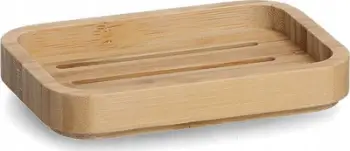 Pjatë sapuni Zeller Bamboo, bambu natyrale, rezistente ndaj lagështisë, ngjyrë druri