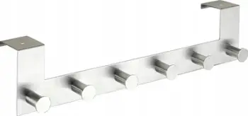Varëse muri për rroba Symple Stuff Isabeau, 6 grepa, çelik inox, argjend