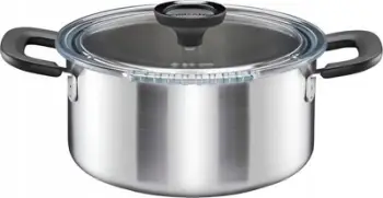 Tengere Fiskars Functional Form 1072317, 5L, 24 cm, çelik inox, me kapak qelqi