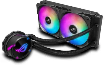 Ftohës uji për procesor ASUS ROG RYUO 240, radiator 240 mm, OLED 1.77", i zi