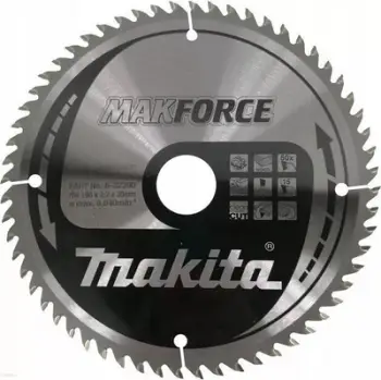 Disk sharrë për dru Makita Makforce, 190mm, vrimë 30mm