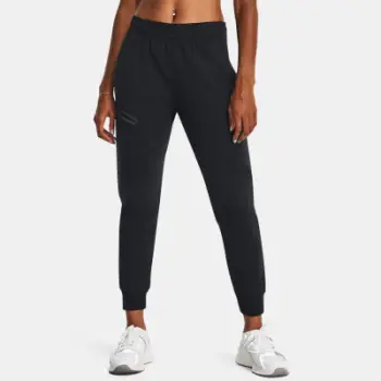 Pantallona treningu Under Armour Unstoppable Closed Hem Fleece Jogger, për femra, të zeza