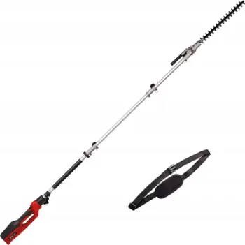 Trimmer elektrik për gardhe Einhell GC-HH 9046, teh 46 cm, shufër teleskopike 2.6 m, i kuq