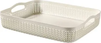 Shportë plastike Curver, 35.2 x 26.8 x 7.4 cm, e bardhë