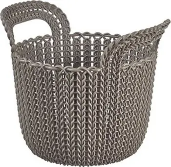 Shportë rrobash Curver Knit, plastike, gri