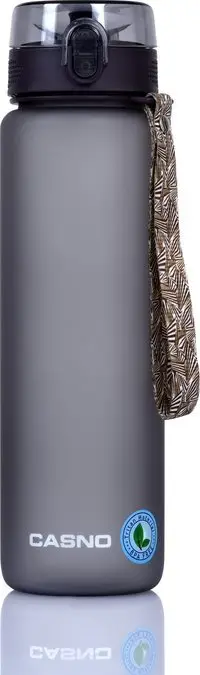 Shishe uji Casno Tritan 1050ml, pa BPA, gri e errët