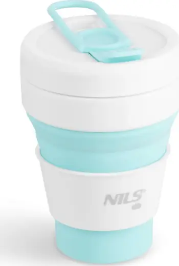 Filxhan palosës silikoni Nils NC4103, 355ml, BPA free, bardh e kaltër
