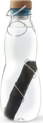 Shishe uji EGO EGG005, qelq borosilikat, filtër karboni aktiv, transparente blu