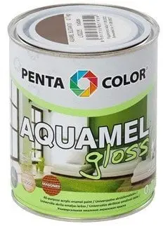 Bojë dekorative Pentacolor Aquamel Brown, 0.7 kg, me shkëlqim, kafe