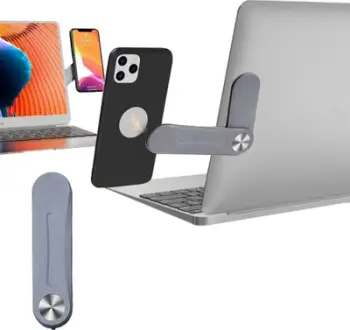 Mbajtëse magnetike anësore Strado, për telefon, e rregullueshme, gri