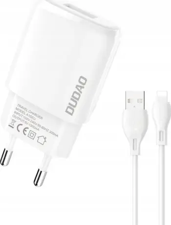 Karikues muri Dudao A1sEUL, 7.5W, me kabllo USB Lightning 1m, i bardhë