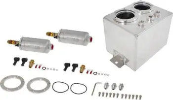 Rezervuar karburanti TurboWorks, 3L, me 2 pompa 044, alumin