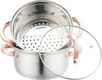 Tenjxhere avulli Klausberg KB 7725, 18 cm, 2.5L, për induksion, inox rose gold
