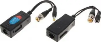 Transformator video AV Signal TR-1RJ*P2, për transmetim sinjali dhe rryme, gri
