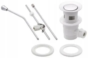 Tapë automatike lavamani Cersanit S951-126, plastike, krom