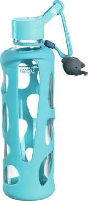 Shishe uji për fëmijë Leonardo Bambini, 0.5L, qelq, turquoise