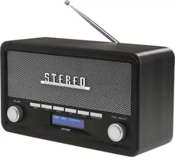 Radio digjitale Denver DAB-18, DAB+, Bluetooth, gri e errët