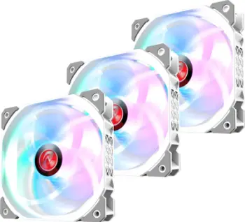Ventilatorë kase PC Raijintek Ageras 12 ARGB-3, 120mm, ARGB, të bardhë