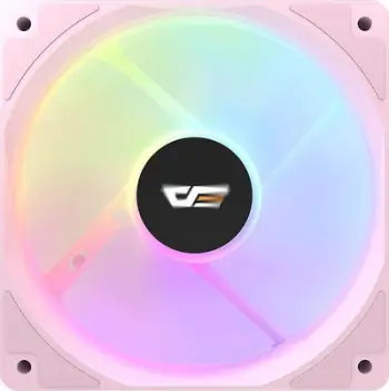 Ventilator kasë Darkflash CL12 LED, 120 mm, RGB, rozë